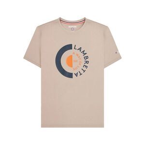 Lambretta Mens Target T-Shirt / Stone